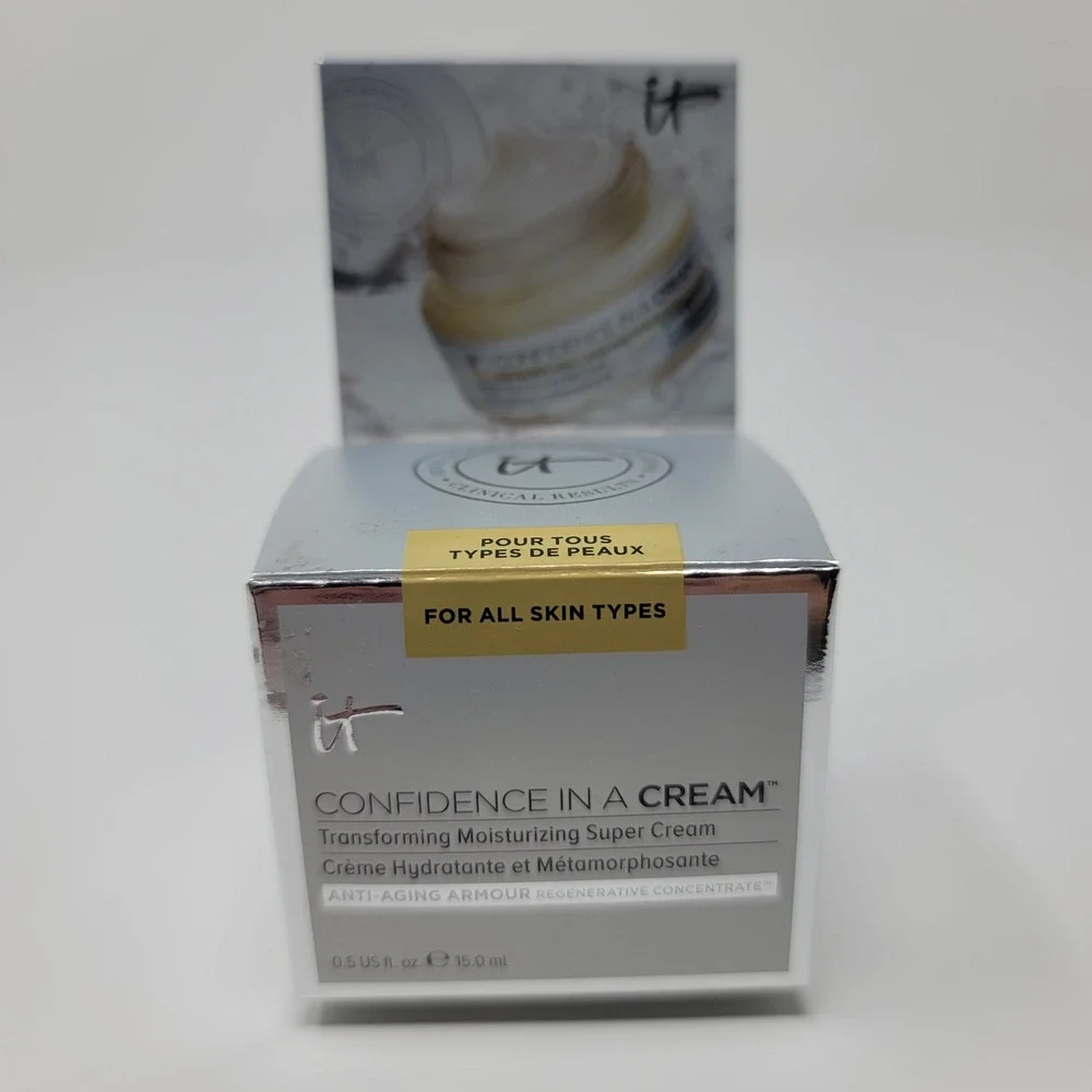 IT Cosmetics Confidence In A Cream Moisturizing Anti-Aging Super Cream 0.5oz New